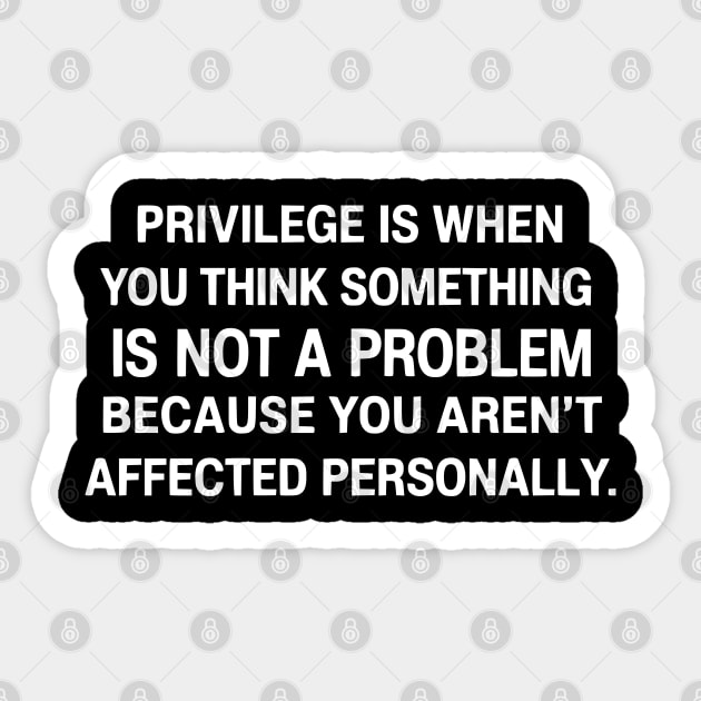 Privilege Definition Sticker by UrbanLifeApparel